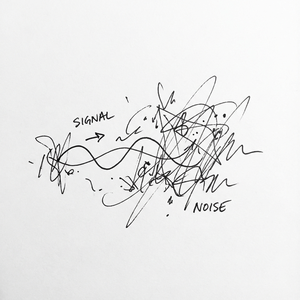 Philosophical artwork for Signal & Noise